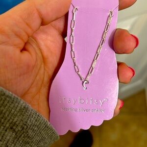 Itsy Bitsy sterling silver anklet
